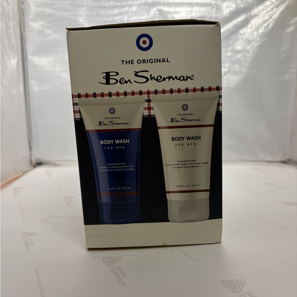 Ben Sherman Bath & Body Duo Set Navy Blue and Cream